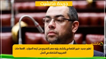 تطور جديد خبير اقتصادي يكشف رؤية مصر للخروج من أزمة الموارد.. الإصلاحات الضريبية الشاملة هي الحل. 1